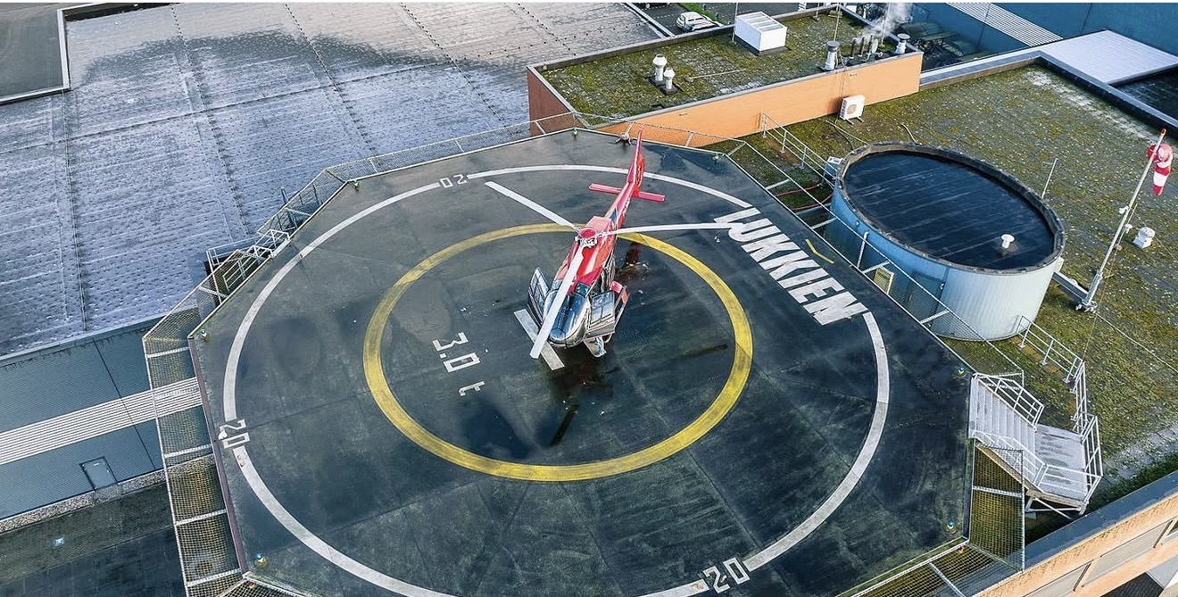 Private helicopter business travel Netherlands
